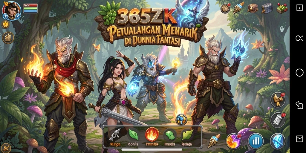 Screenshot menampilkan momen seru dalam permainan RPG 365ZK.