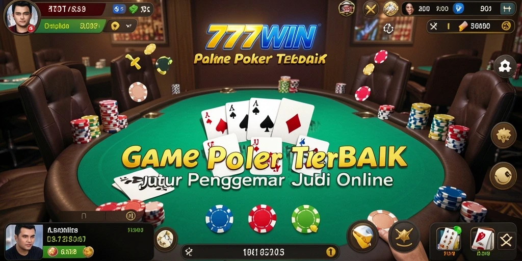 Gameplay seru dalam aplikasi poker 777WIN.