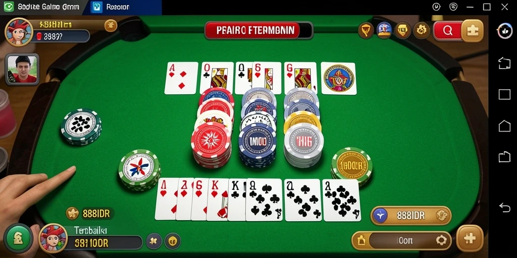 Screenshot permainan Gaple di 888IDR menampilkan suasana bersahabat dan penuh tantangan.