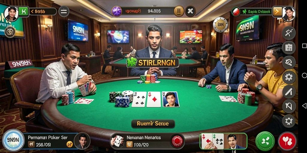 Gameplay seru dengan pemain poker dari seluruh dunia.