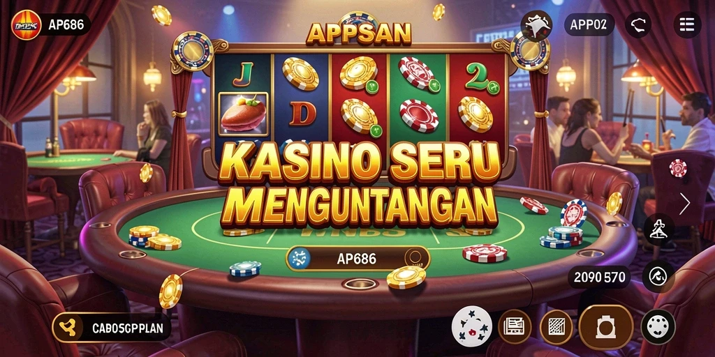 Tampilan gameplay Kasino yang menarik di AP686.