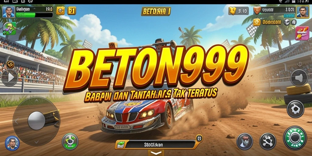 Tampilan gameplay BETON999 yang penuh aksi dan kecepatan tinggi.
