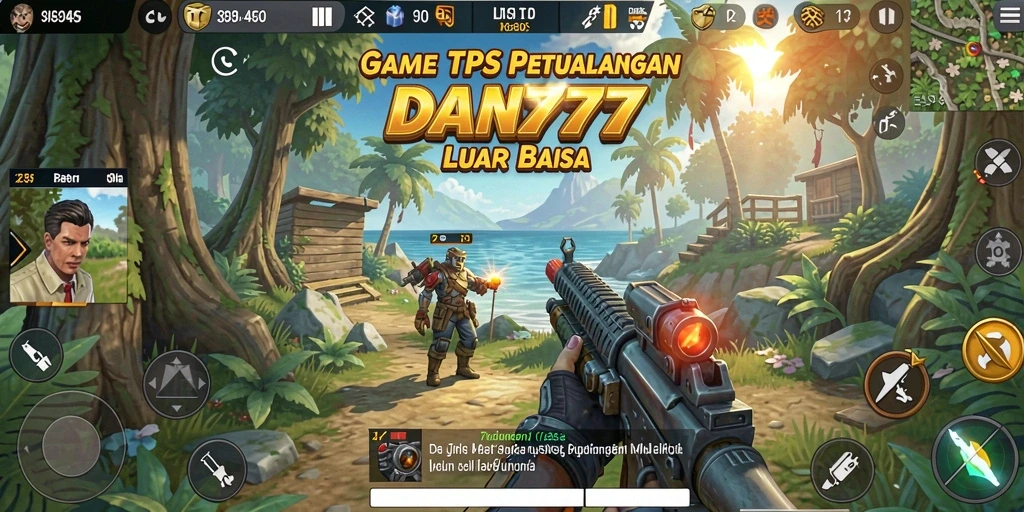 Tampilan seru dari gameplay TPS DAN777 yang menegangkan.