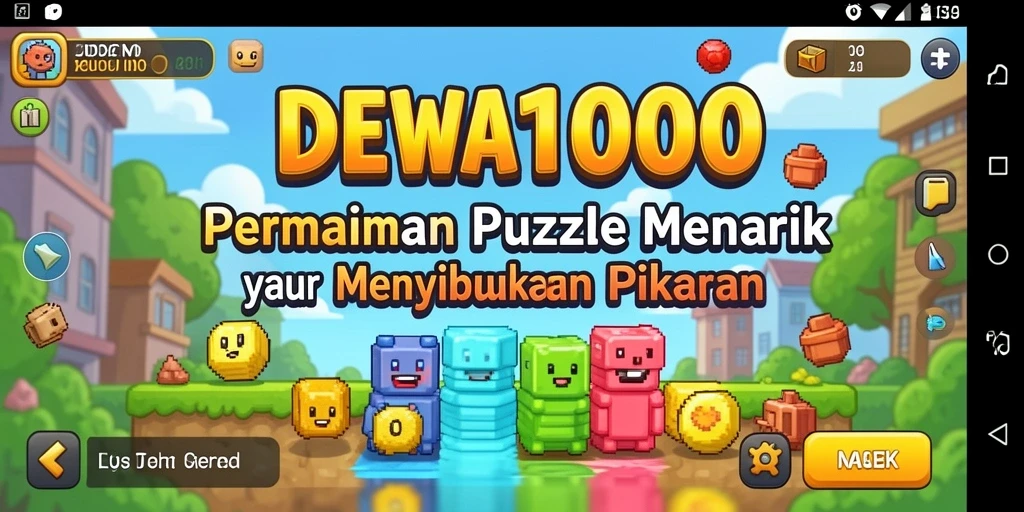 Tampilan menarik dengan berbagai teka-teki menantang dari DEWA1000.
