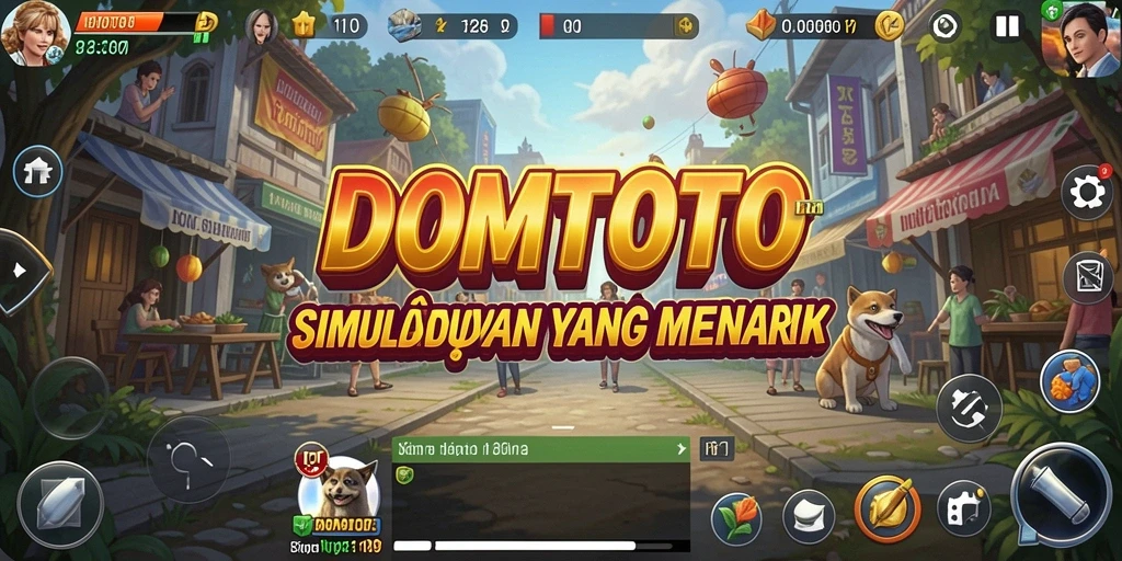 Tampilan menarik dalam gameplay <strong>DOMTOTO</strong> yang penuh dengan aktivitas simulasi.