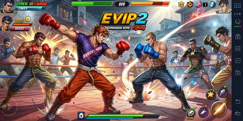 Menampilkan gameplay Fighting yang seru dan mendebarkan di EVIP2.