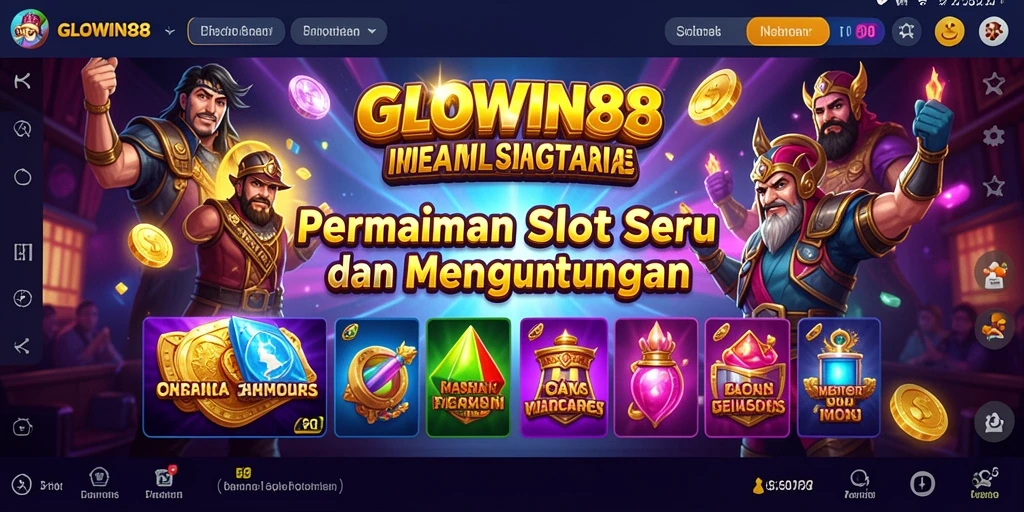 Gameplay menarik GLOWIN88 menampilkan slot yang penuh warna dan efek suara.