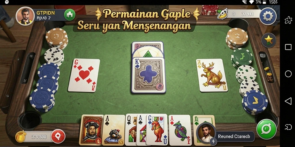 Tampilan menarik saat bermain Gaple di GTPIDN.