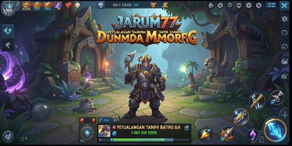 Tampilan dinamis dan penuh aksi dalam gameplay JARUM77.