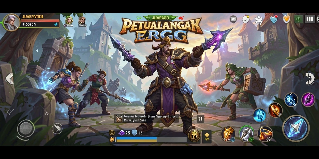 Screenshot gameplay JUARAGO yang menunjukkan aksi petualangan seru di dunia ARPG.