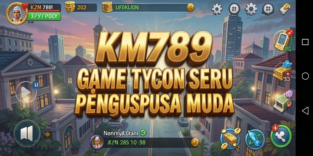 Tampilan menarik dari gameplay Tycoon KM789 yang seru dan edukatif.