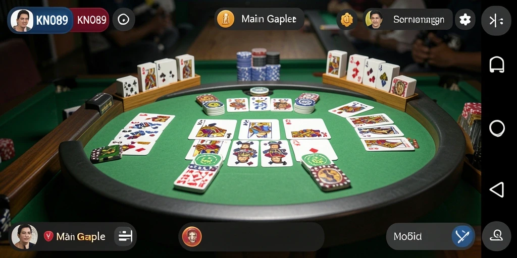 Gameplay KNO89 yang seru dan mendebarkan dalam bermain Gaple.