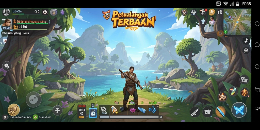 Gameplay LPO88 menampilkan eksplorasi dunia terbuka yang menakjubkan.
