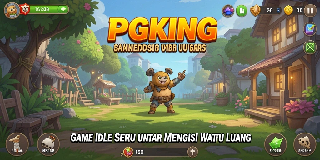 Tampilan gameplay PGKING yang menyenangkan dan mendebarkan.
