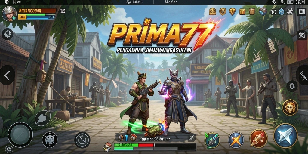 Screenshot gameplay PRIMA77 menunjukkan pengalaman simulasi yang mendalam.