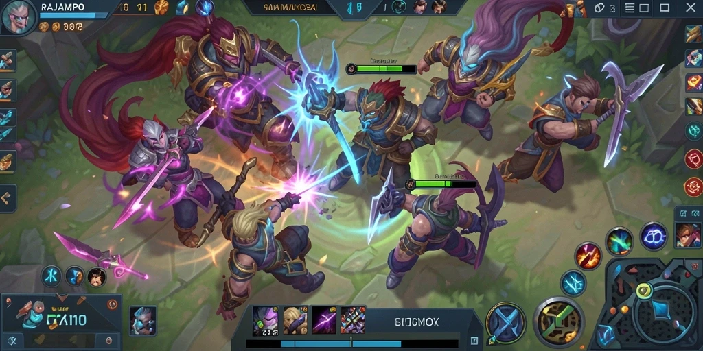 Tampilan gameplay seru dan strategi dalam RAJAMPO.