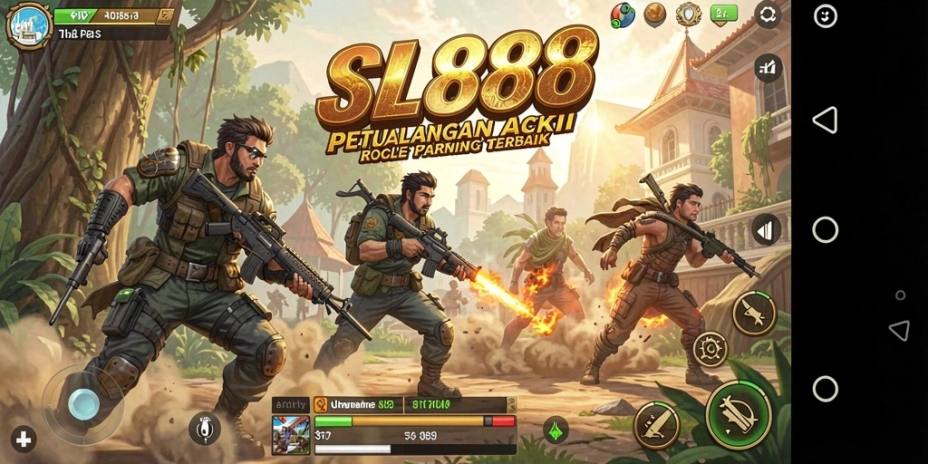 Screenshot gameplay <strong>SL888</strong> dengan aksi pertarungan seru di dunia fantasi.