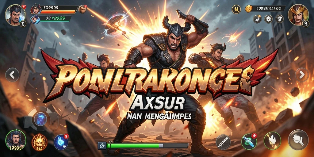 Screenshot T9999 menampilkan aksi seru dalam pertempuran heroik.
