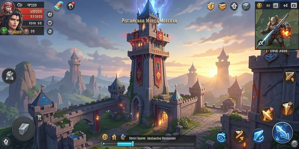 Gameplay yang intens dan strategis pada VIP333 Tower Defense.