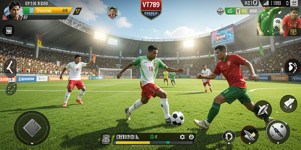 Gameplay VT789 yang menarik dengan aksi olahraga yang seru.