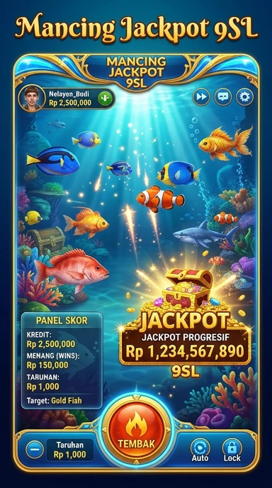 Tampilan antarmuka utama 9sl yang menarik.